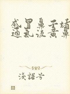 感冒鼻子堵塞不通气流黄鼻涕怎么办