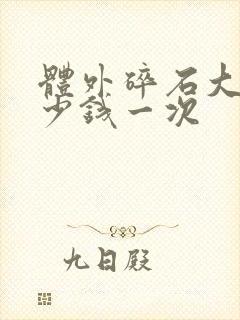 体外碎石大概多少钱一次