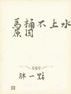 马桶不上水了啥原因