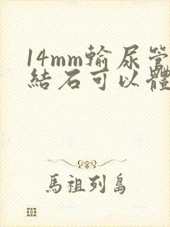 14mm输尿管结石可以体外碎石吗