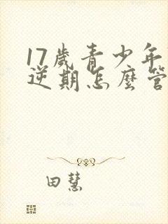 17岁青少年叛逆期怎么管教最合适男孩