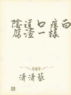 阴道口痒白带豆腐渣一样