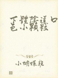 下体阴道口有白色小颗粒