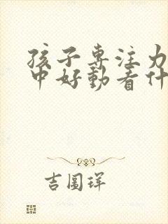 孩子专注力不集中好动看什么科