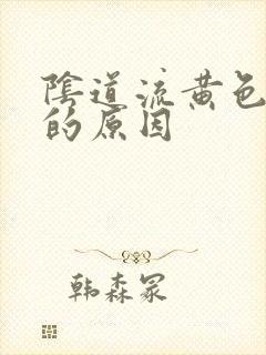 阴道流黄色液体的原因