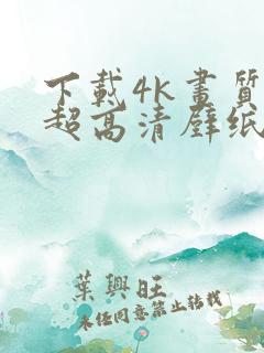 下载4k画质的超高清壁纸