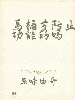 马桶有防止反水功能的吗