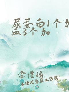 尿蛋白1个加潜血3个加