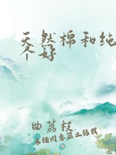 天然棉和纯棉哪个好