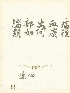 脑部出血病人后期如何康复治疗