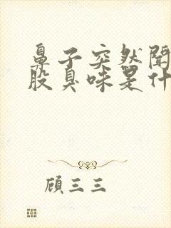 鼻子突然闻到一股臭味是什么原因