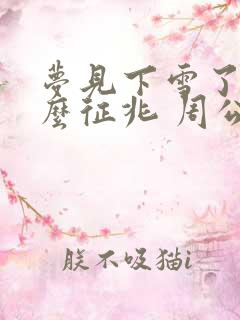 梦见下雪了是什么征兆 周公解梦女人