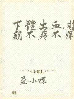 下体出血,非经期不疼不痒