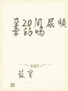 孕20周尿频正常的吗