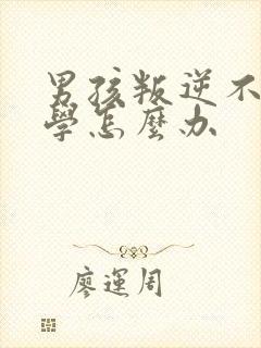 男孩叛逆不想上学怎么办