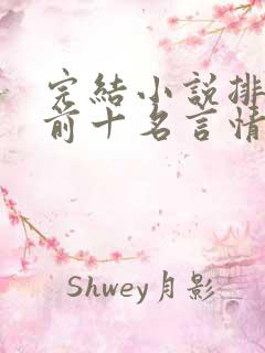 完结小说排行榜前十名言情
