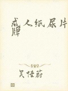 成人纸尿片 品牌