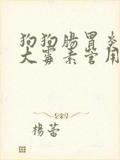 狗狗肠胃炎喝庆大霉素管用吗