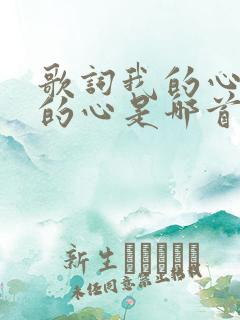 歌词我的心啊我的心是哪首歌