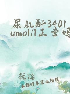 尿肌酐3401umol/l正常吗