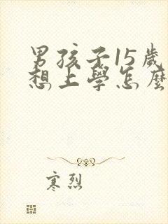 男孩子15岁不想上学怎么办