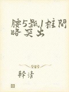 腰5骶1椎间盘略突出