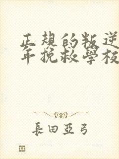 正规的叛逆青少年挽救学校