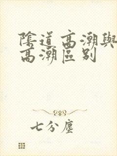 阴道高潮与阴蒂高潮区别