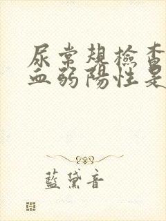 尿常规检查尿隐血弱阳性是什么意思