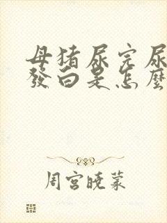 母猪尿完尿地上发白是怎么回事