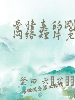 爱情来的刚刚好网络短片免费版