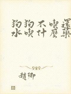 狗狗不吃还吐黄水吃什么药