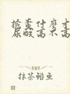 检查什么才知道尿酸高不高