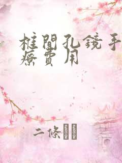 椎间孔镜手术治疗费用