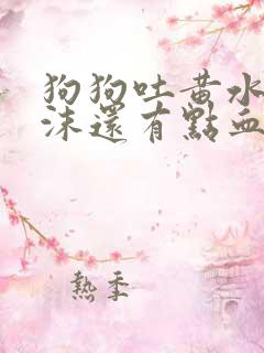 狗狗吐黄水带泡沫还有点血