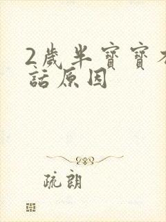 2岁半宝宝不说话原因