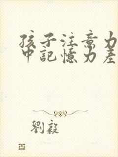 孩子注意力不集中记忆力差是怎么回事