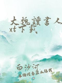 大魏读书人 txt下载