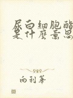 尿白细胞酯酶高是什么意思