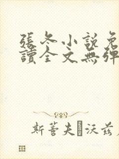 张冬小说免费阅读全文无弹窗