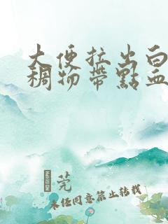 大便拉出白色粘稠物带点血