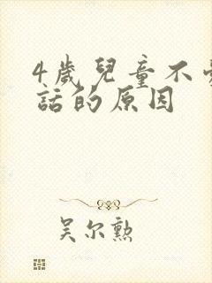 4岁儿童不爱说话的原因