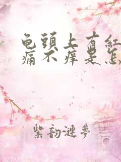 龟头上有红斑不痛不痒是怎么回事