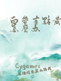 白带有点黄异味怎么办