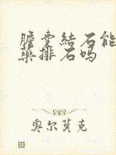 胆囊结石能吃中药排石吗