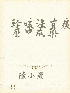 干咳没有痰吃什么中成药