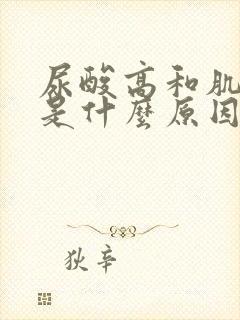 尿酸高和肌酐高是什么原因造成的