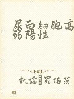 尿白细胞高酯酶弱阳性