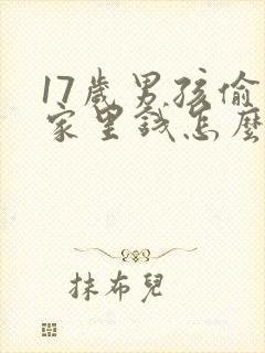 17岁男孩偷拿家里钱怎么办