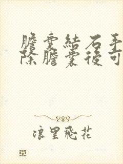 胆囊结石手术切除胆囊后可以吃什么